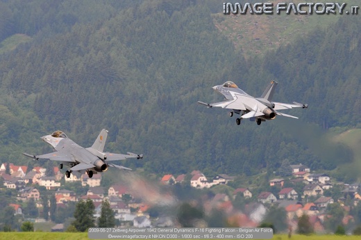 2009-06-27 Zeltweg Airpower 1842 General Dynamics F-16 Fighting Falcon - Belgian Air Force